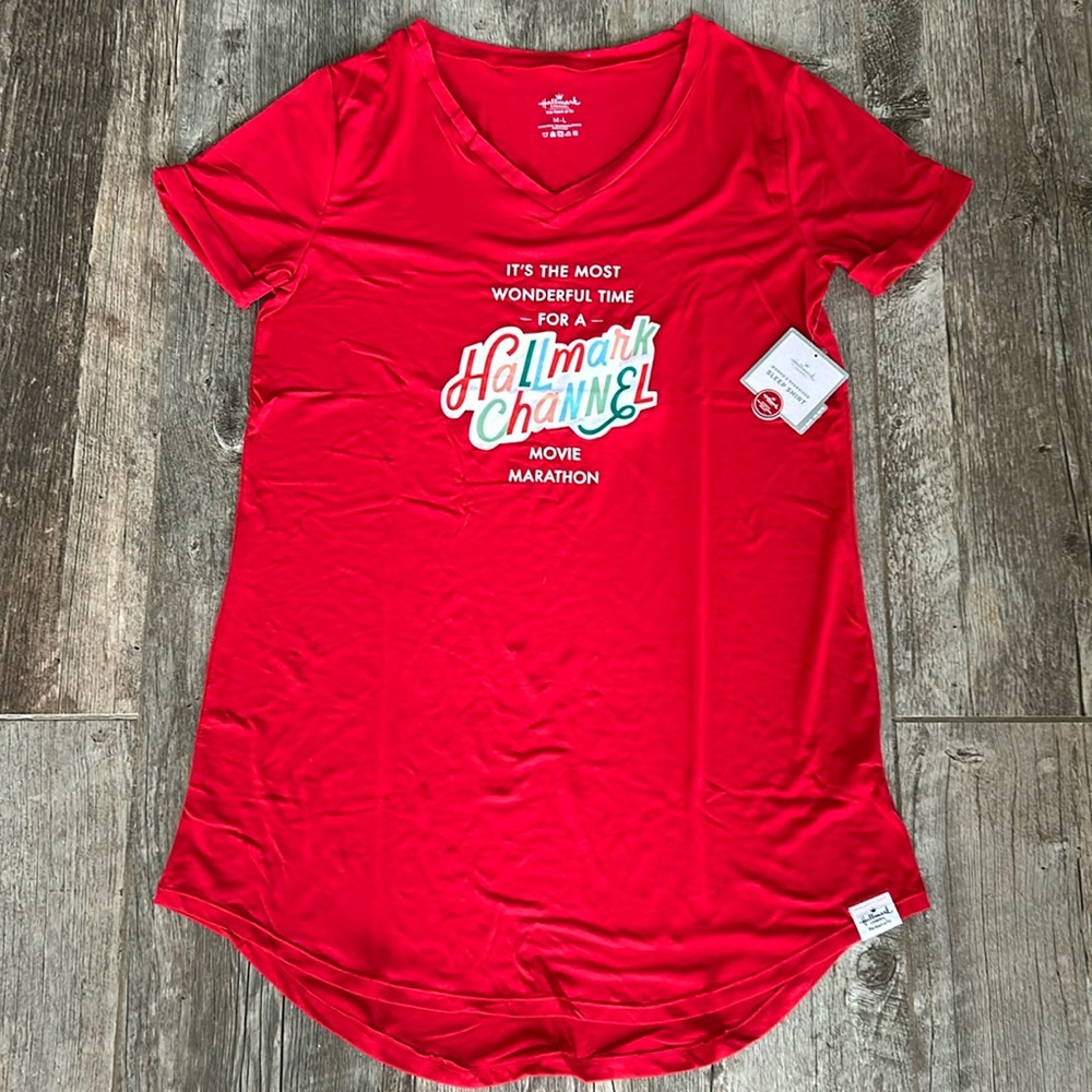 Hallmark Channel Movie Marathon Sleep Shirt Pajamas